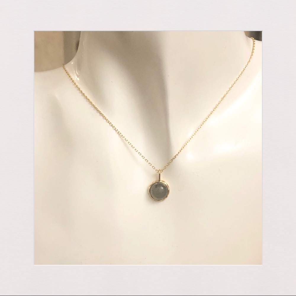 Labradorite & Gold Plated Sterling Silver Necklace